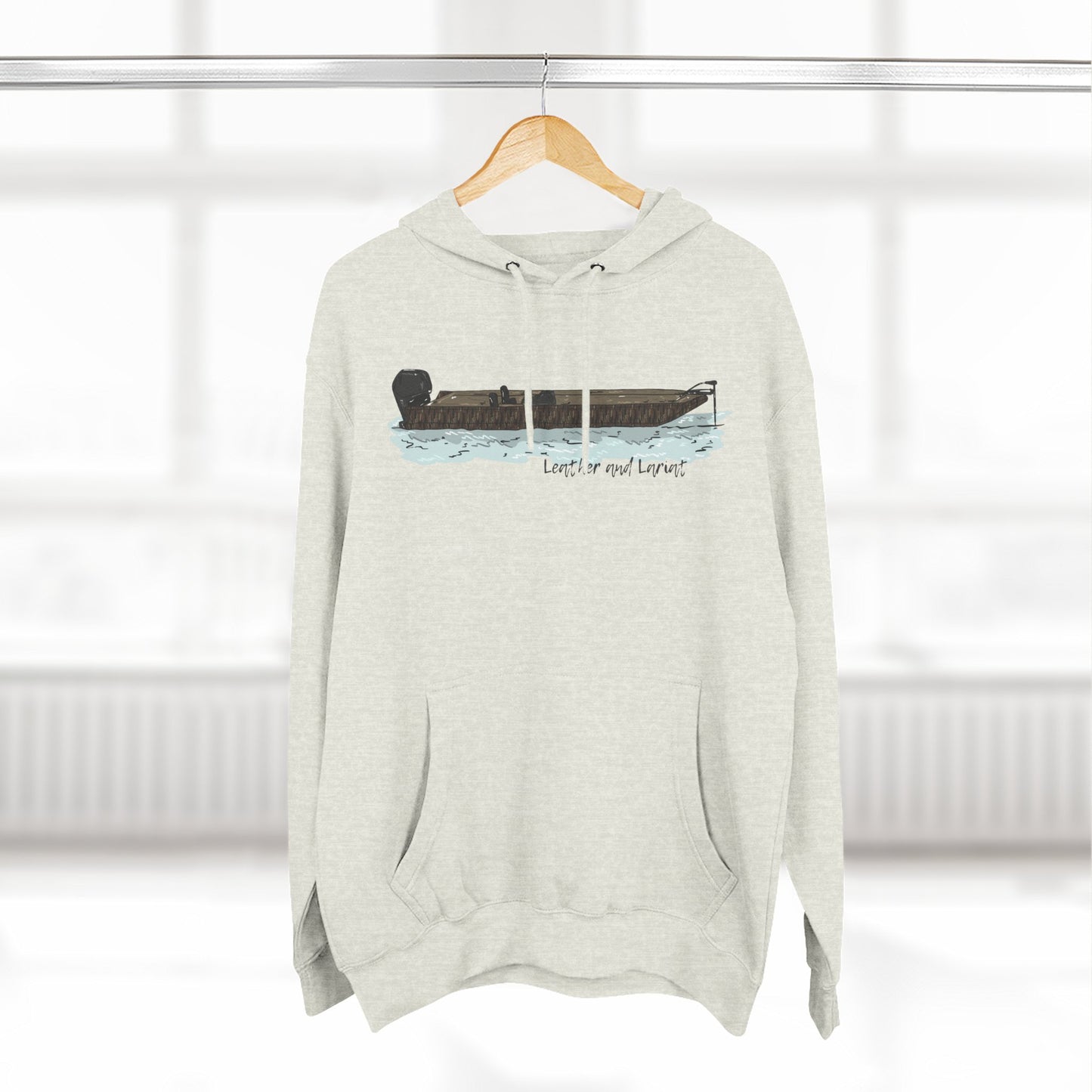 Waterfowl Boat Hoodie Graphic Pullover