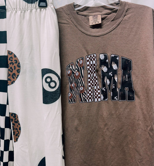 Flame Dice Neutral Mama – Espresso Comfort Colors Tee