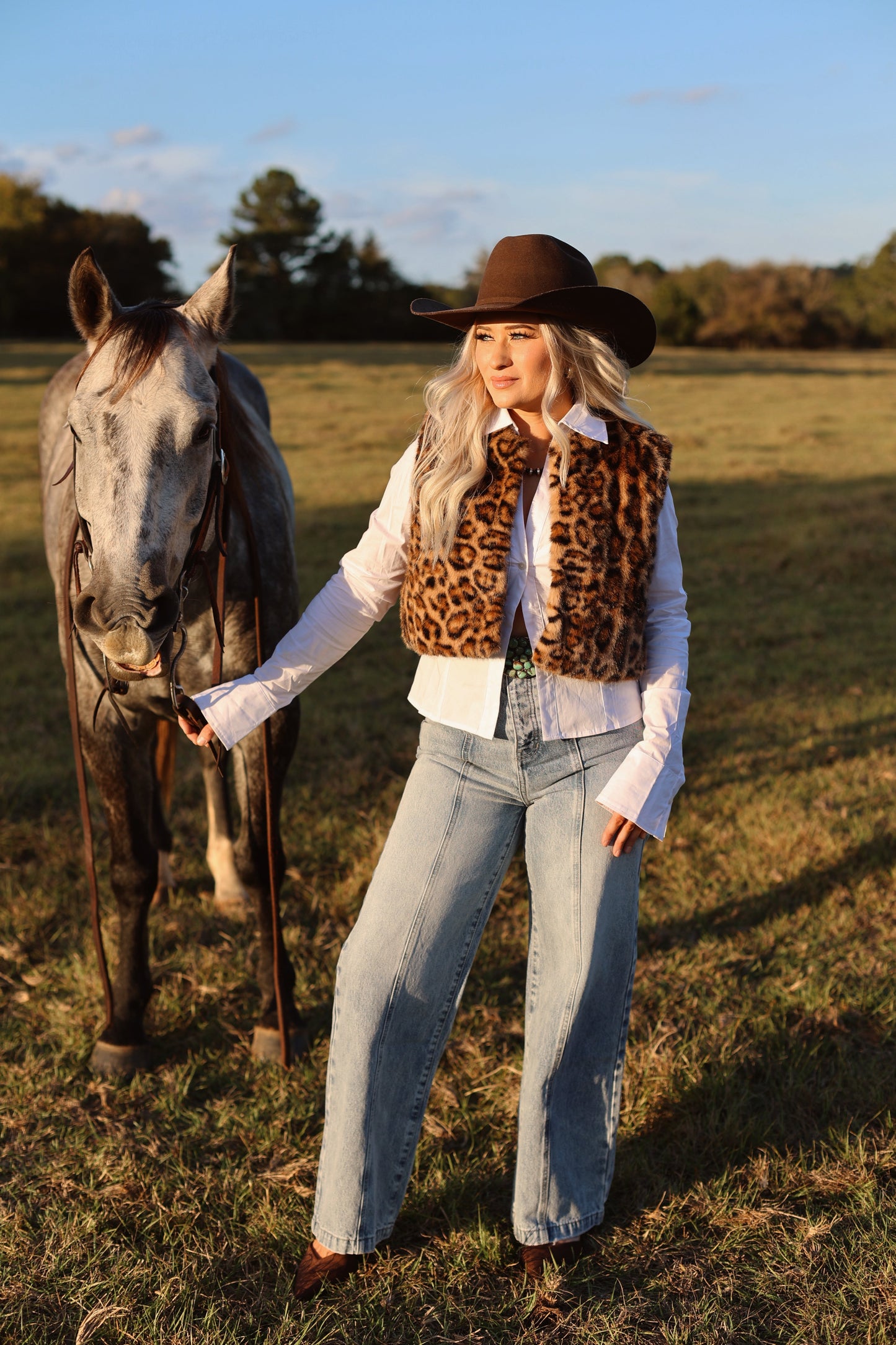 THE LEOPARD FUR VEST