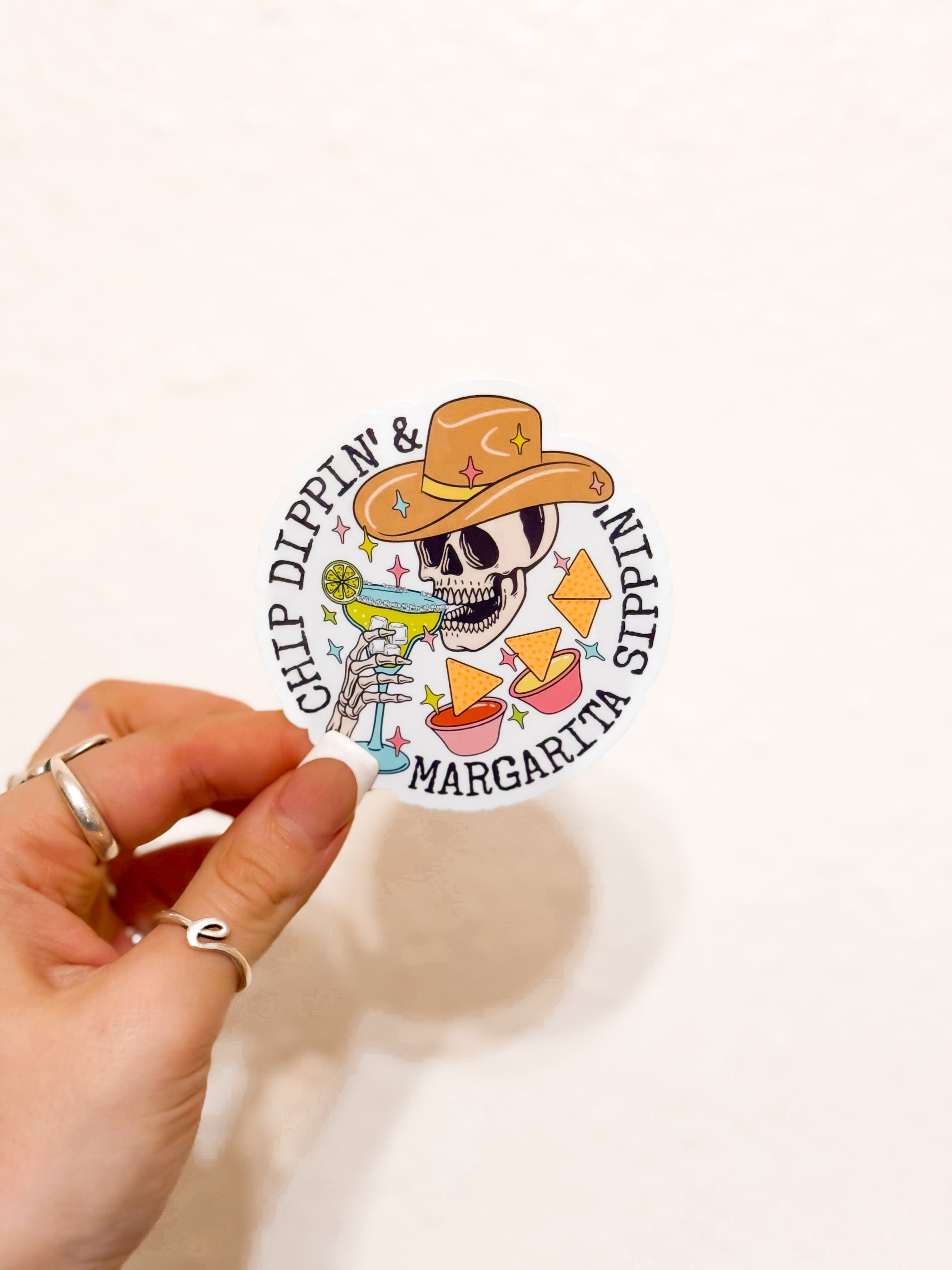 CHIP DIPPIN’ & MARGARITA SIPPIN’ STICKER