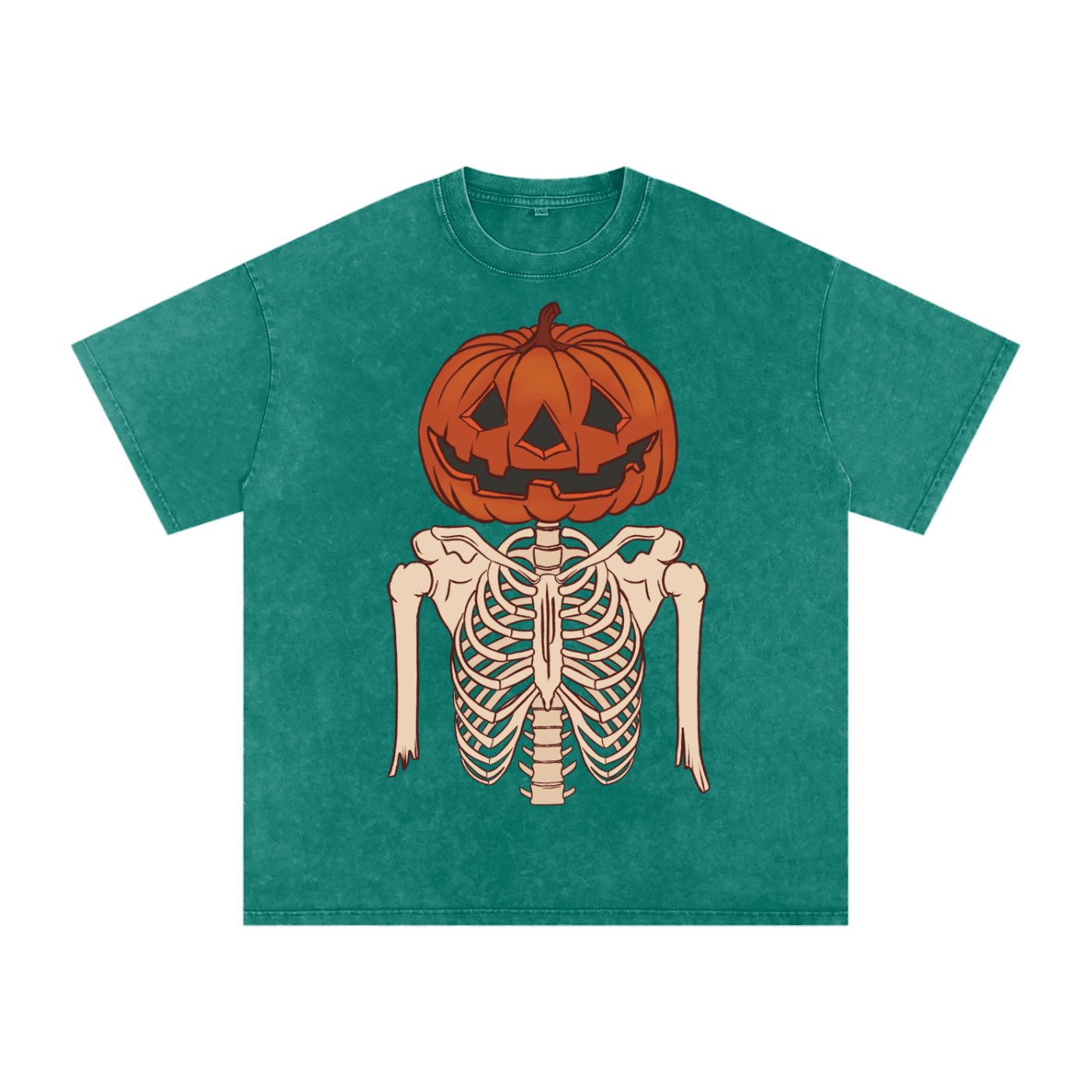 PUMPKIN BONES WASHED OVERSIZED TEE