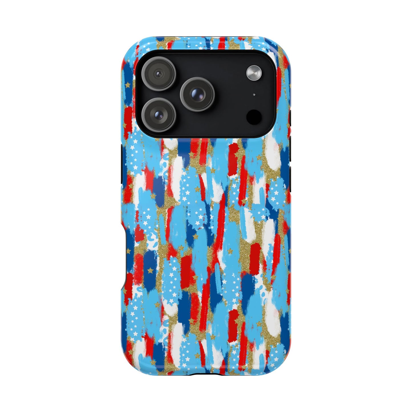Patriotic Brushstroke Magnetic Impact-Resistant Phone Case
