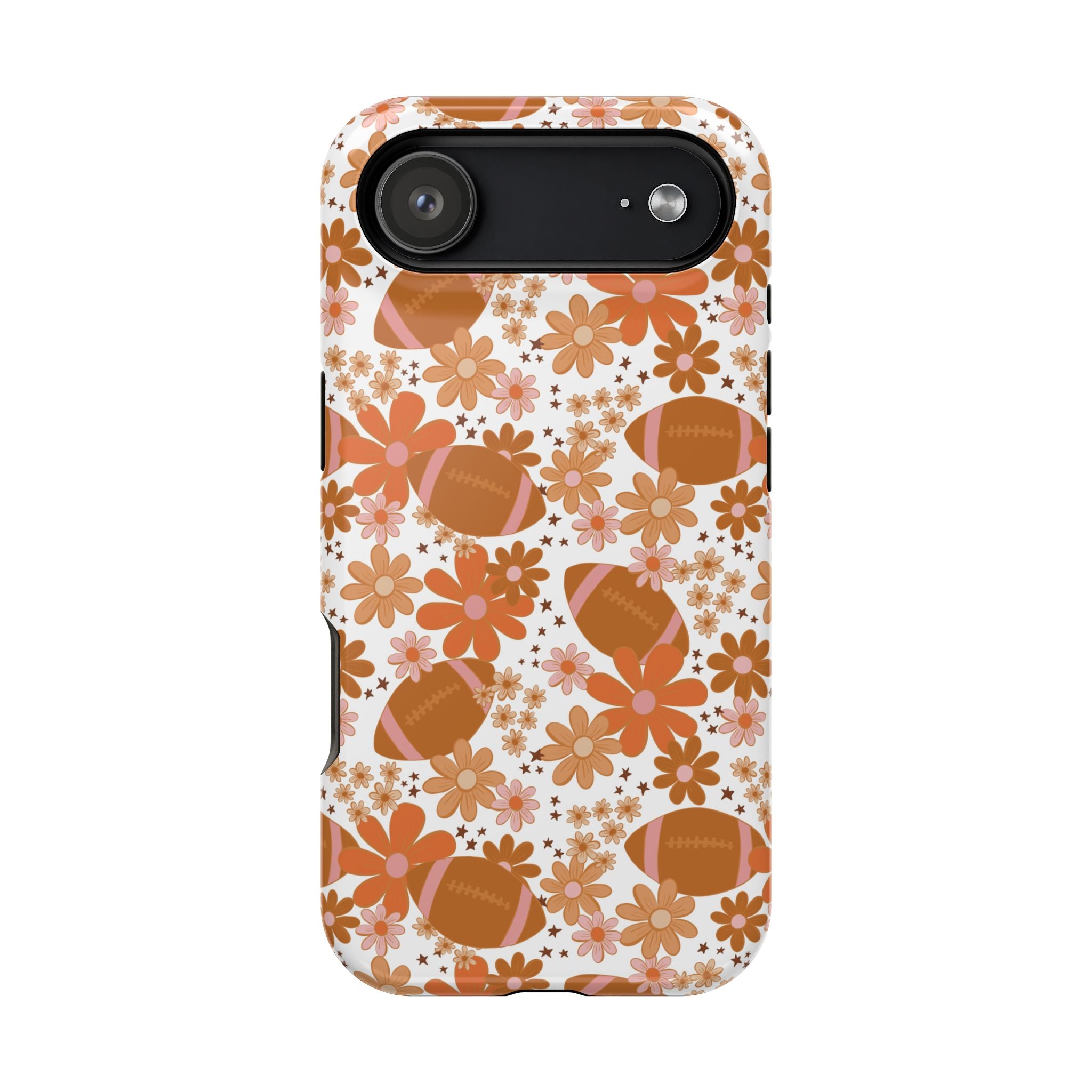 Football Floral Magnetic Impact-Resistant Phone Case