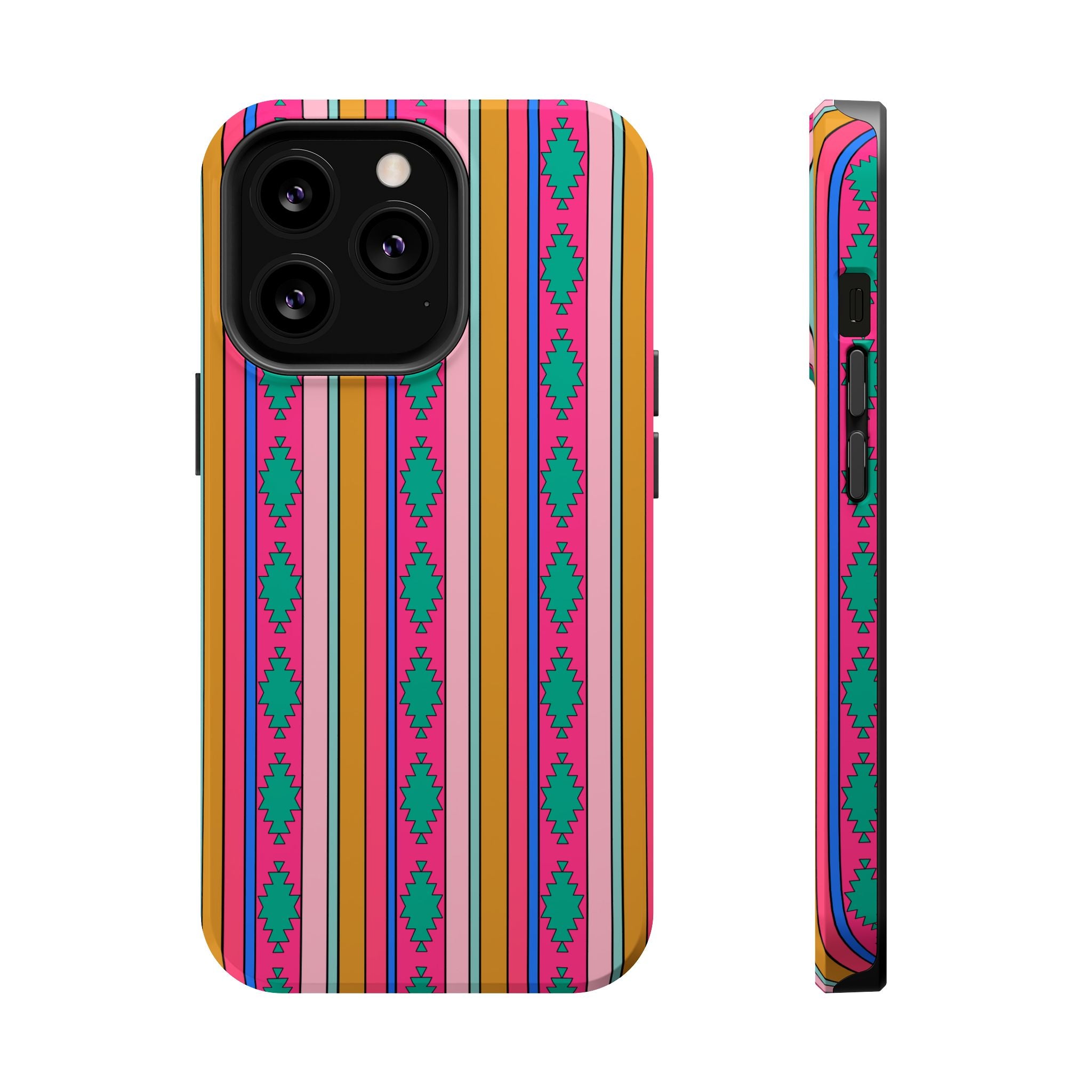 90’s western inspired Stripe Magnetic Impact Phone Case