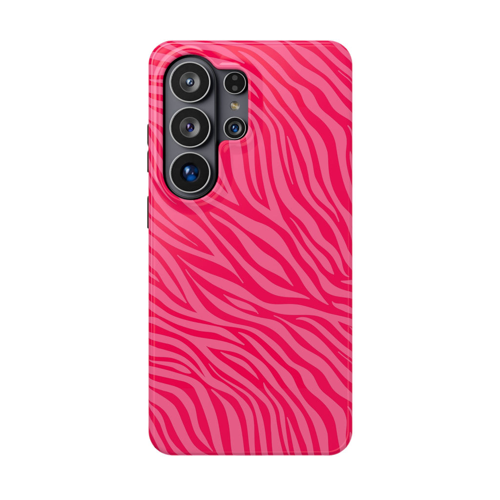 Pink Zebra Magnetic Impact-Resistant Phone Case