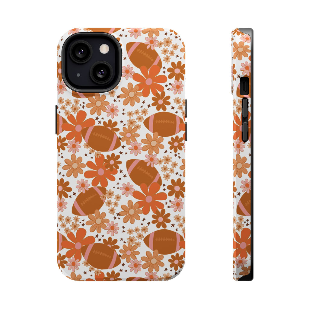 Football Floral Magnetic Impact-Resistant Phone Case