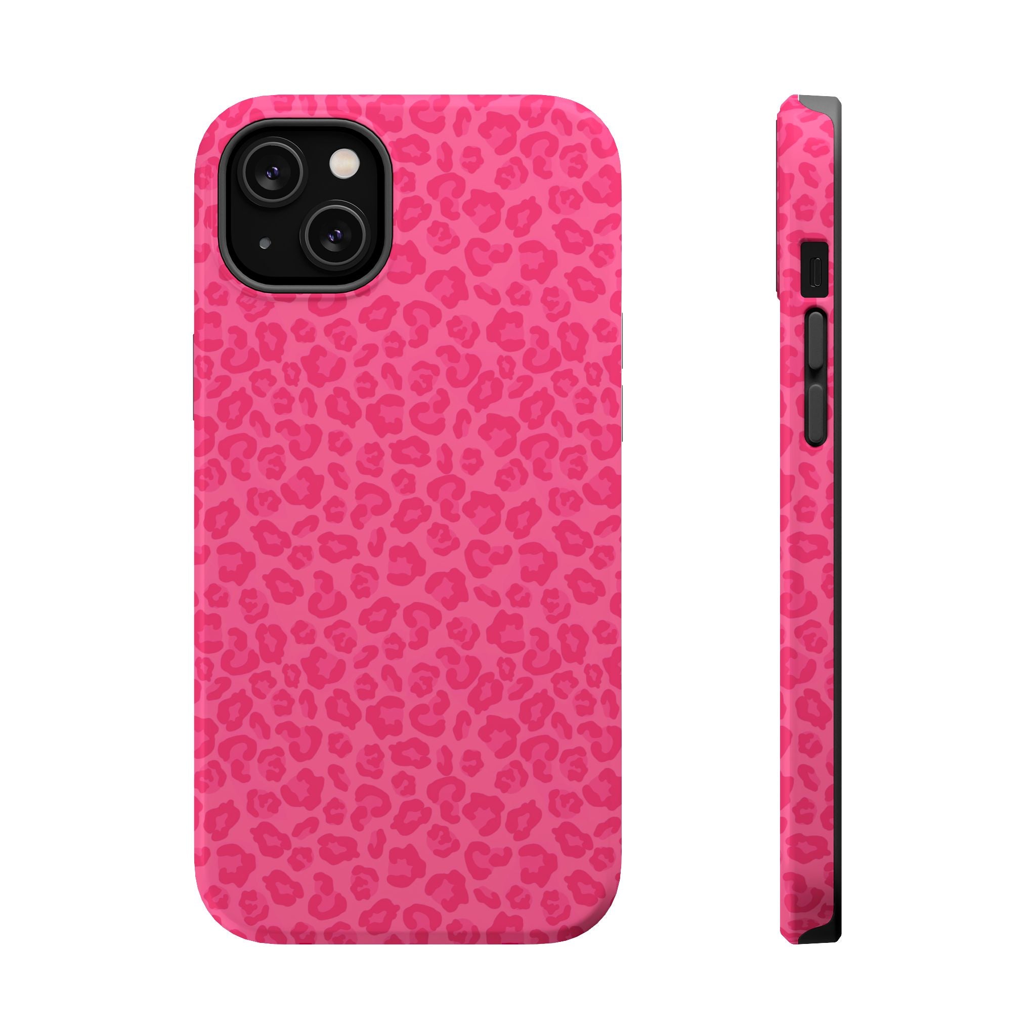Pink Leopard Magnetic Impact-Resistant Phone Case