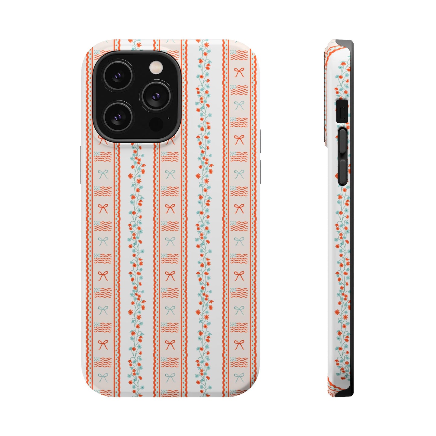 Bows & Stripes Forever Magnetic Phone Case