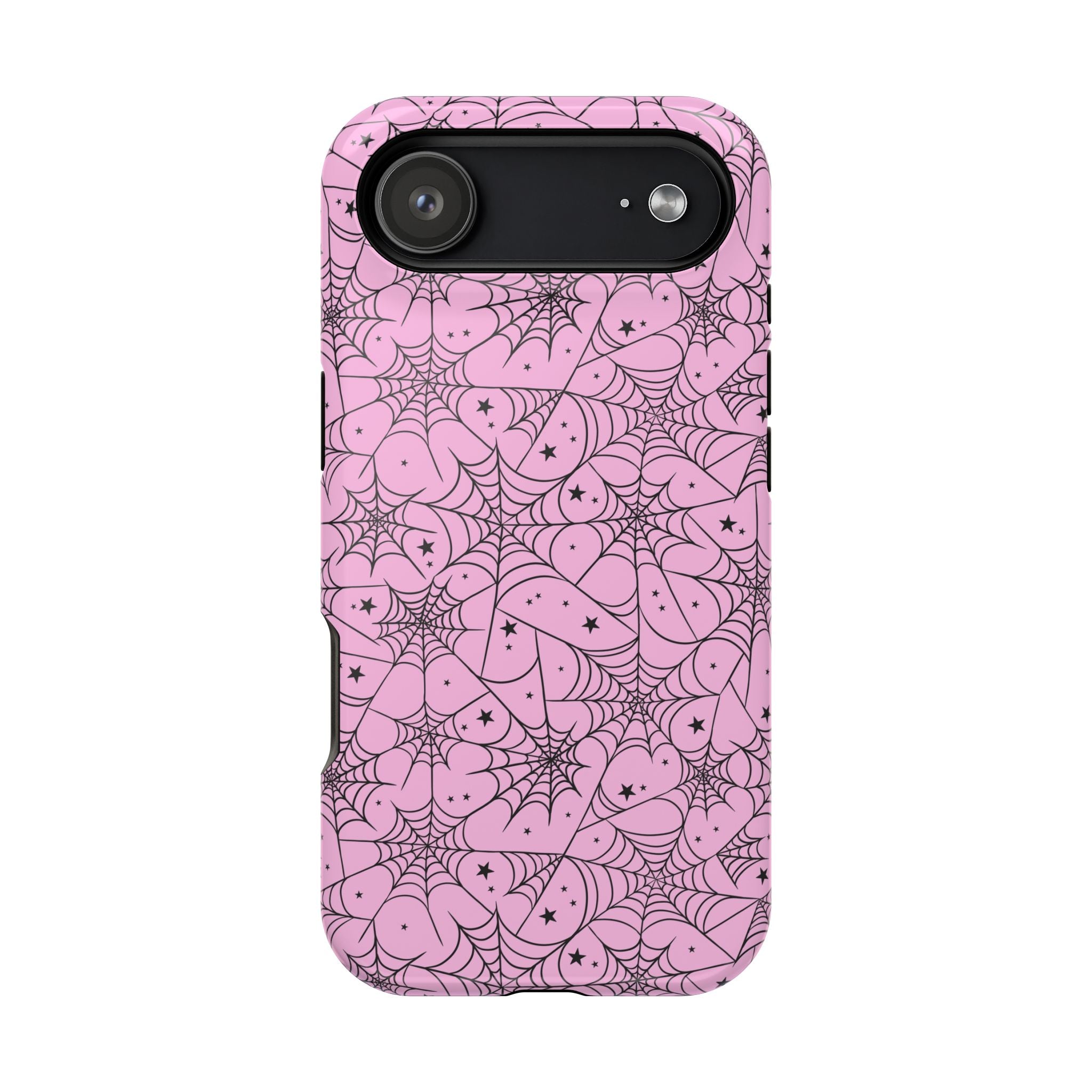 Pink Spiderweb Magnetic Impact Phone Case