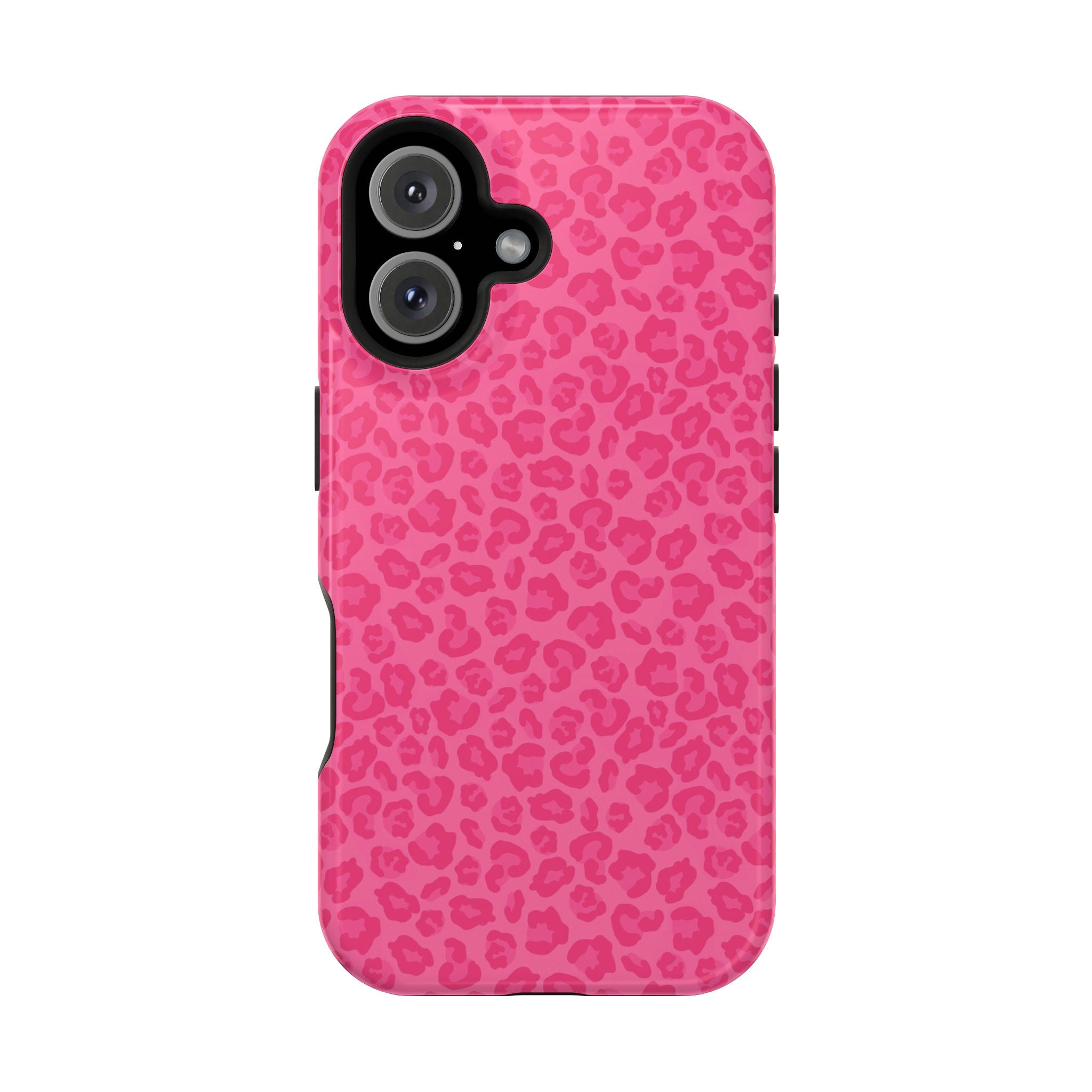 Pink Leopard Magnetic Impact-Resistant Phone Case