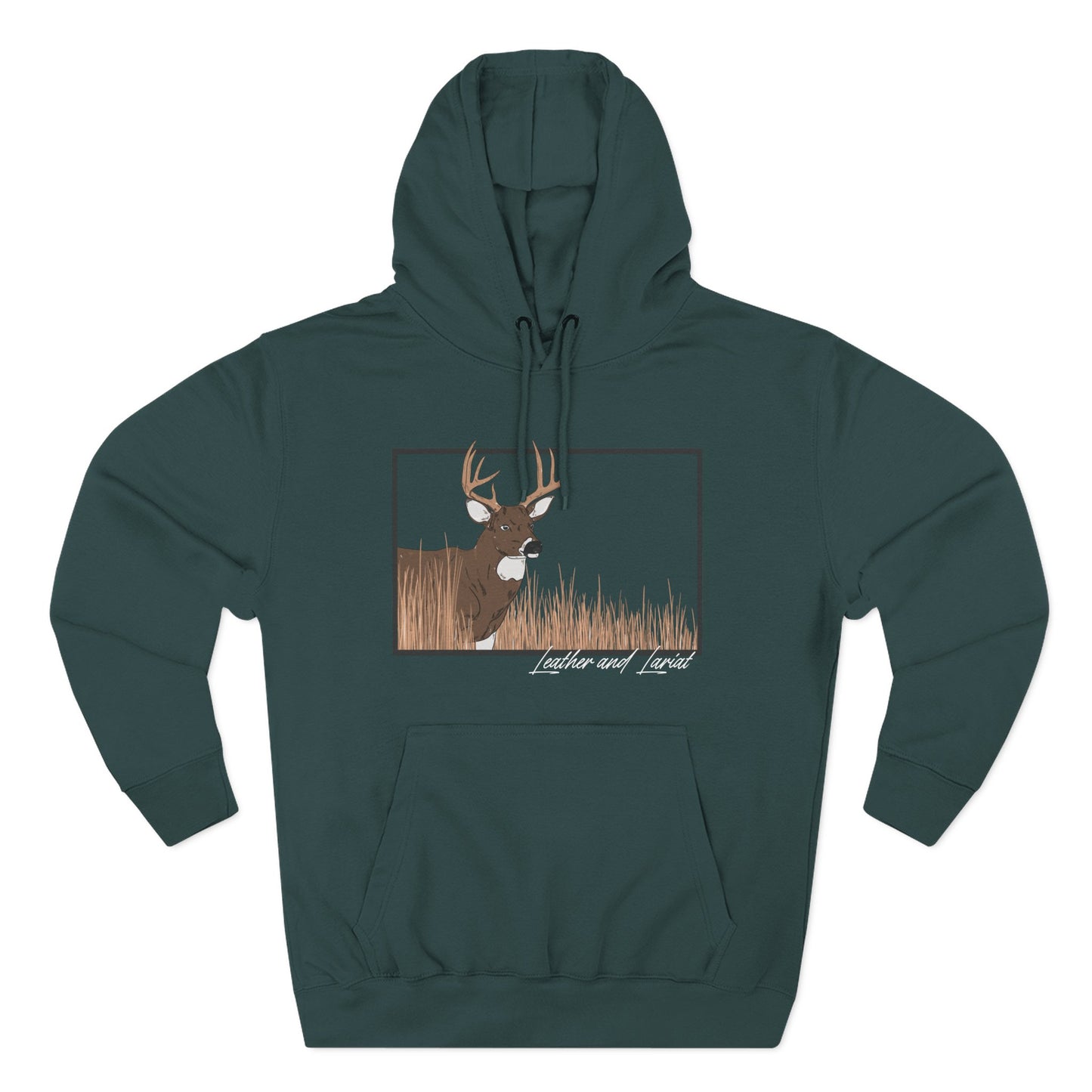 Deer Scene Hoodie Graphic Pullover