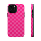 Pink Checker Magnetic Impact Phone Case
