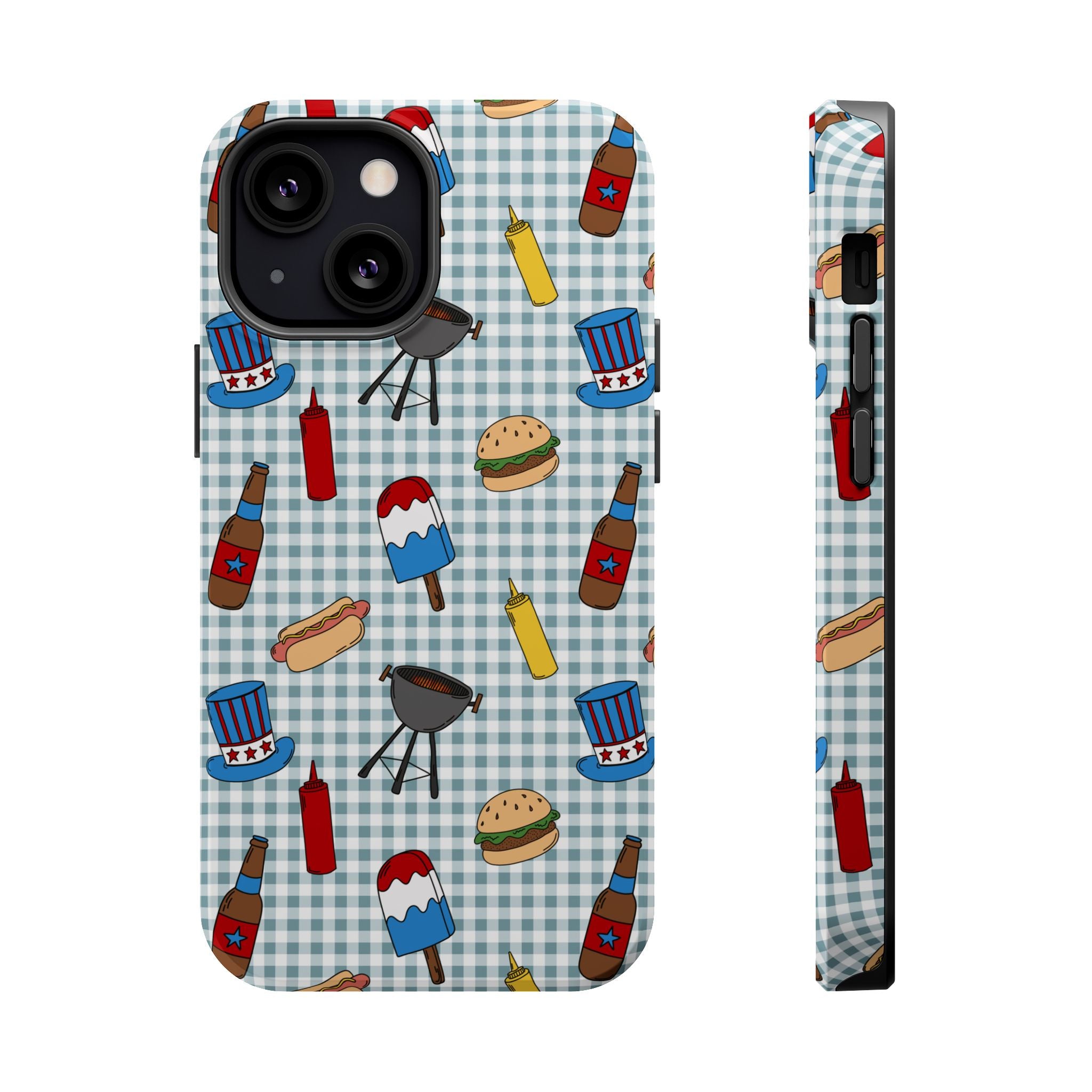 Patriotic BBQ Magnetic Impact-Resistant Case
