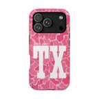Pink Camo Shes From Texas Magnetic Impact-Resistant Phone Case