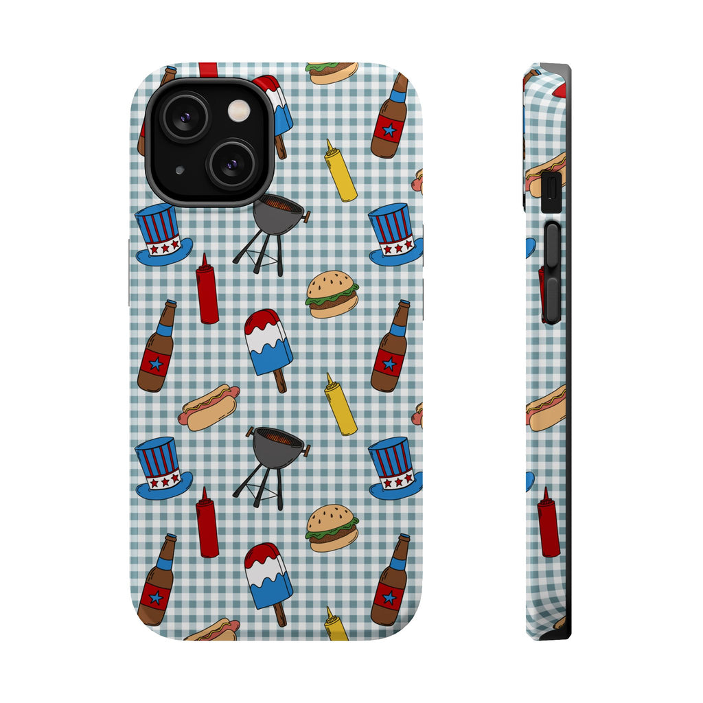 Patriotic BBQ Magnetic Impact-Resistant Case