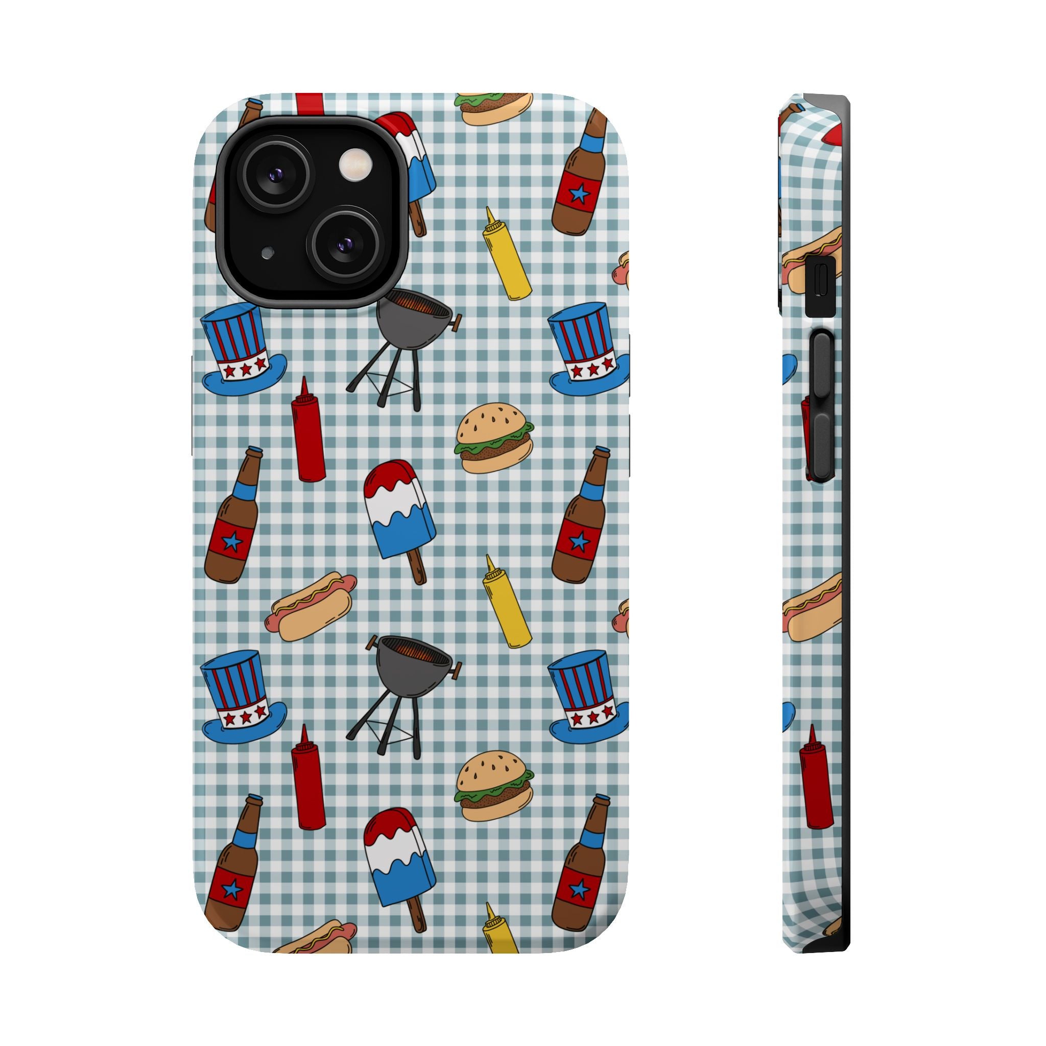 Patriotic BBQ Magnetic Impact-Resistant Case