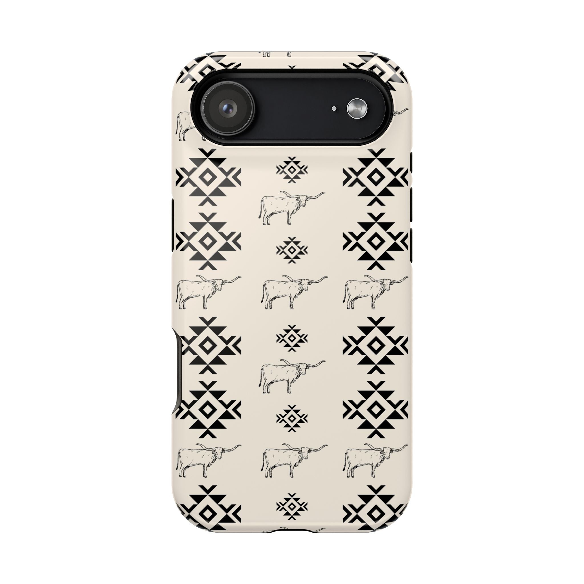 Southwestern Cow Pattern Magnetic Impact-Resistant Phone Case