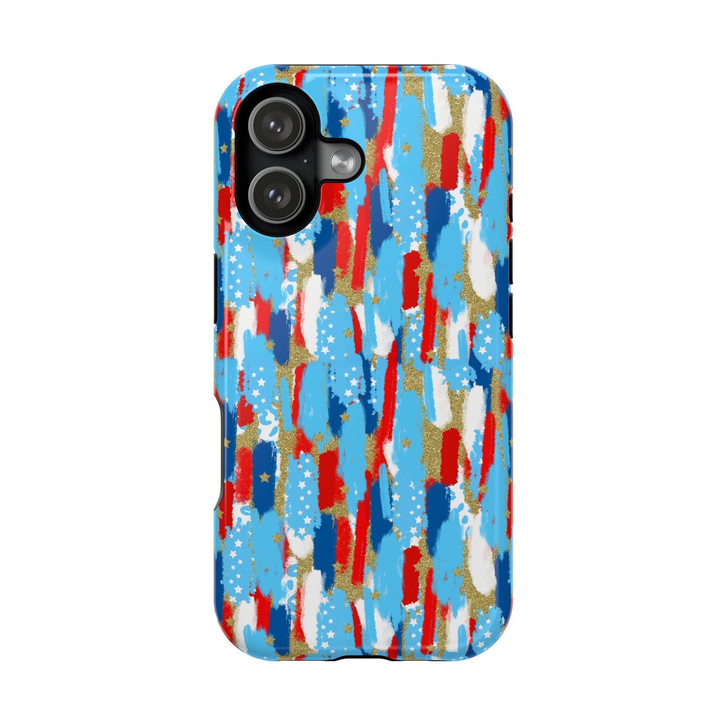 Patriotic Brushstroke Magnetic Impact-Resistant Phone Case
