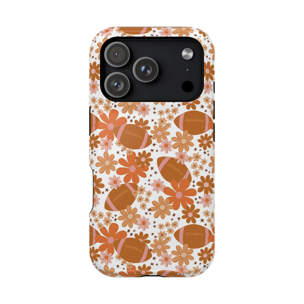 Football Floral Magnetic Impact-Resistant Phone Case