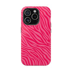 Pink Zebra Magnetic Impact-Resistant Phone Case