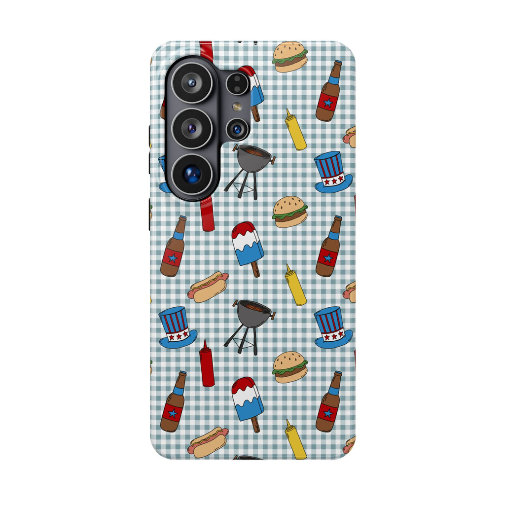 Patriotic BBQ Magnetic Impact-Resistant Case