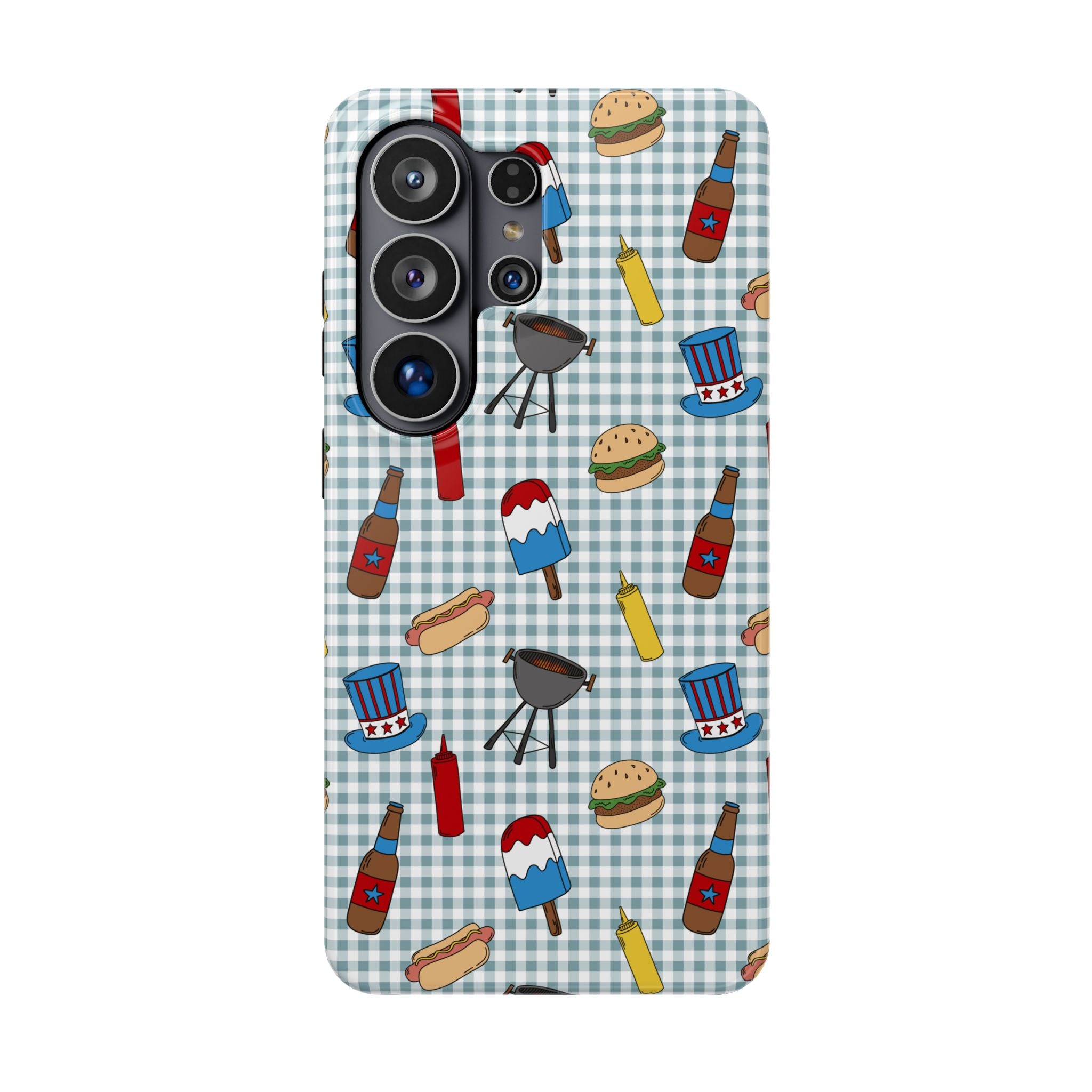 Patriotic BBQ Magnetic Impact-Resistant Case