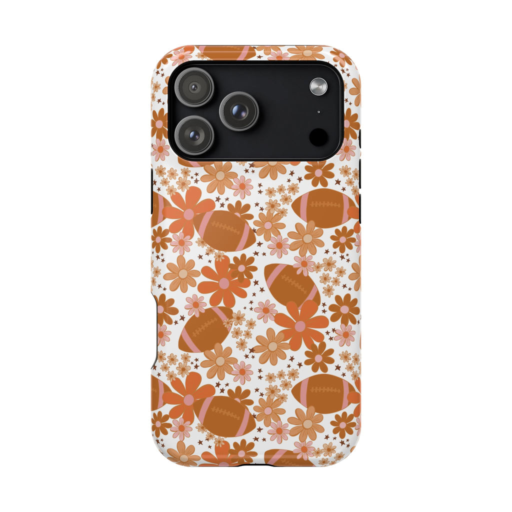Football Floral Magnetic Impact-Resistant Phone Case