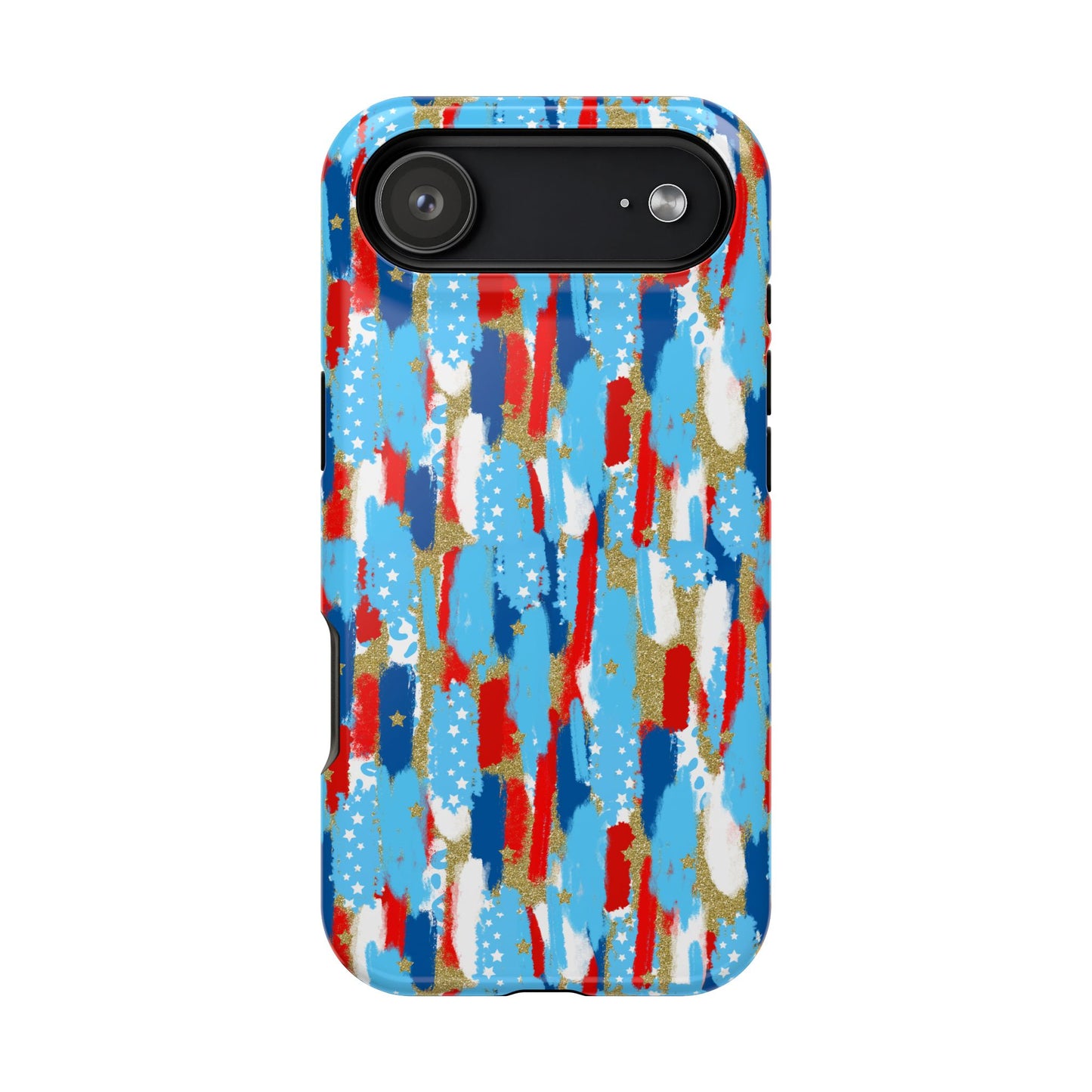 Patriotic Brushstroke Magnetic Impact-Resistant Phone Case