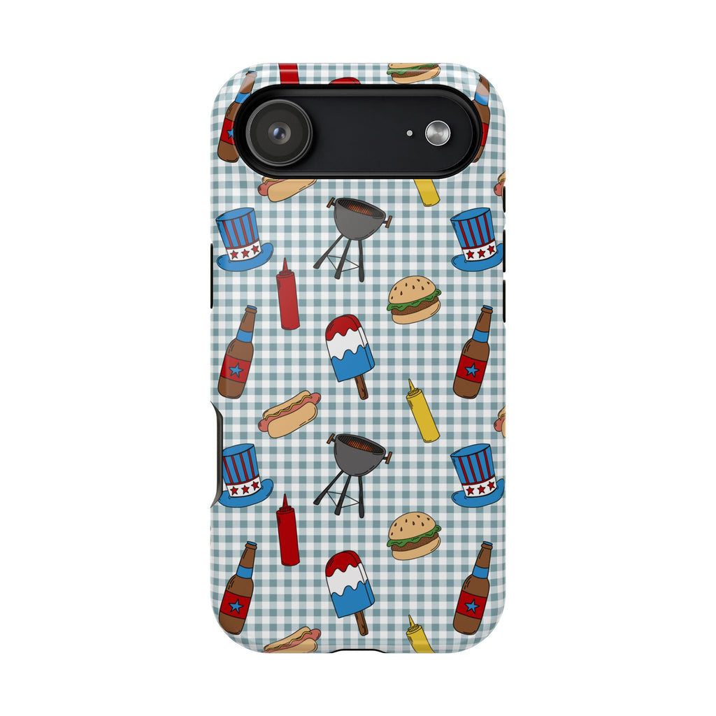 Patriotic BBQ Magnetic Impact-Resistant Case