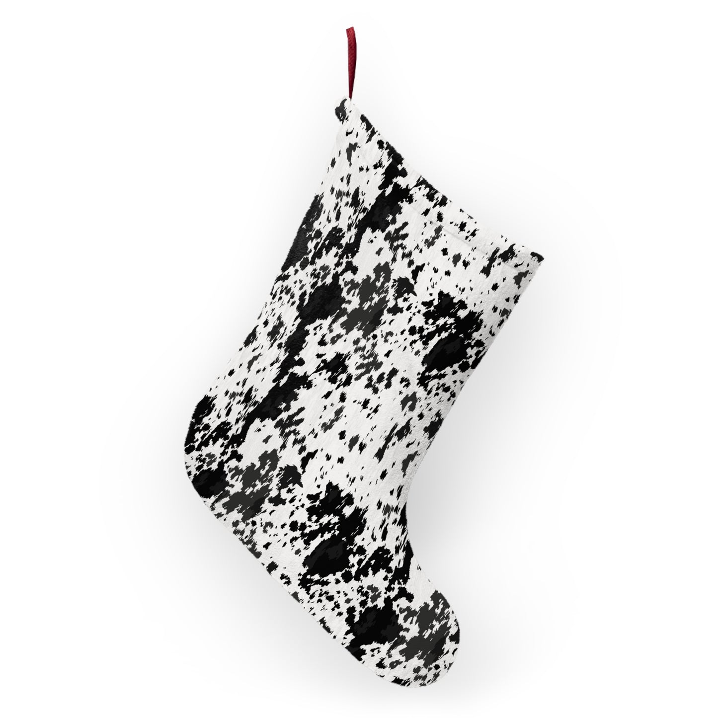 PRINTED Cowhide Christmas Stockings