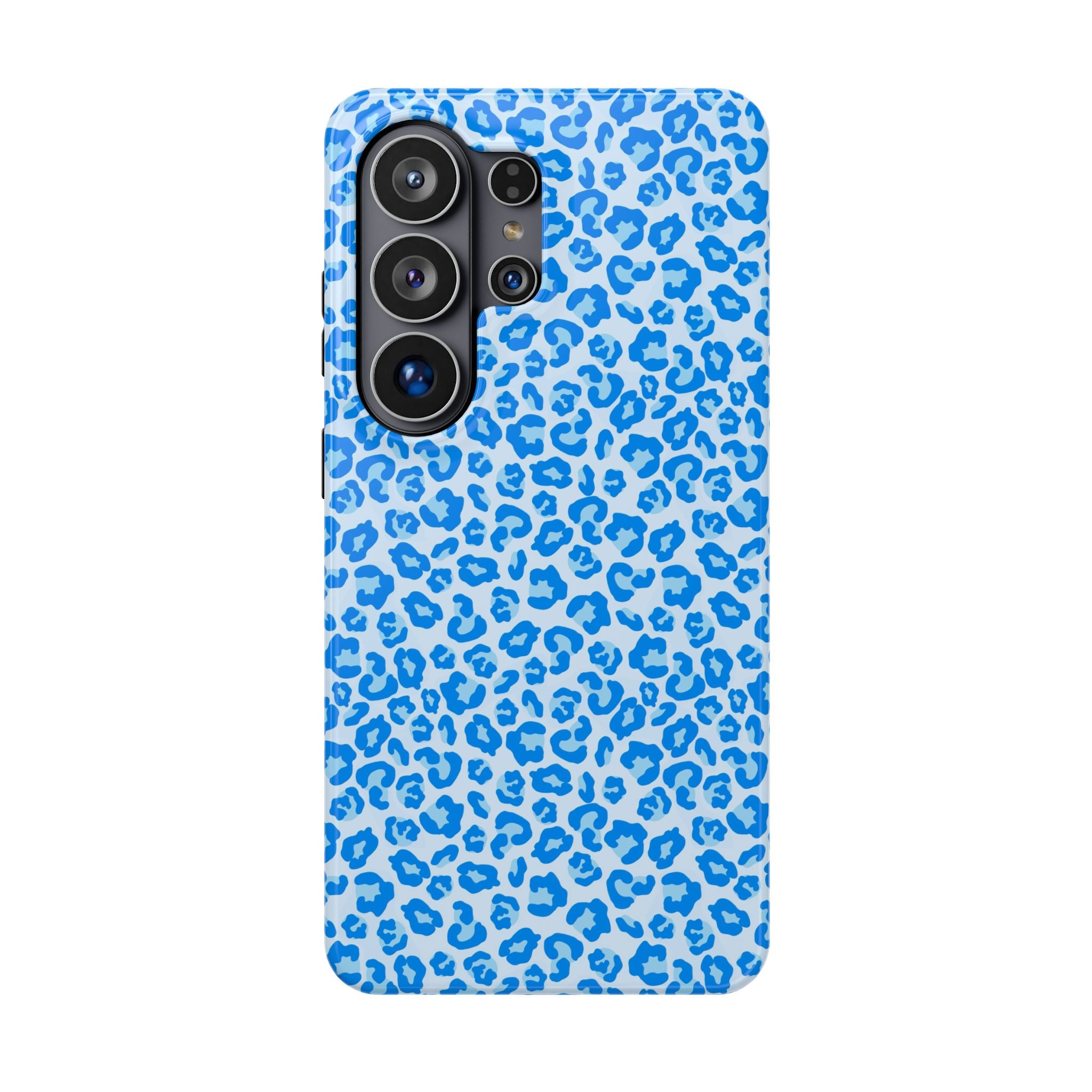 Blue Leopard Print Magnetic Impact-Resistant Phone Case
