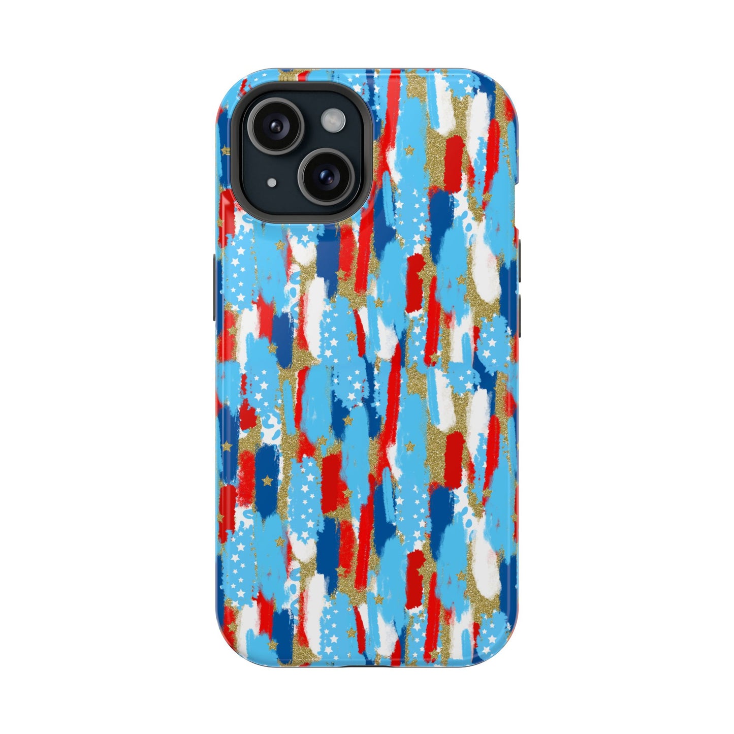 Patriotic Brushstroke Magnetic Impact-Resistant Phone Case