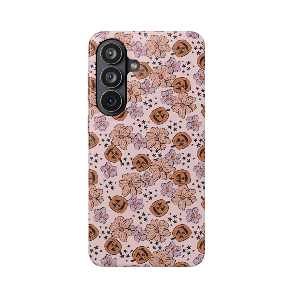 Halloween Pumpkin Floral Magnetic Impact Phone Case