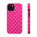 Pink Checker Magnetic Impact Phone Case