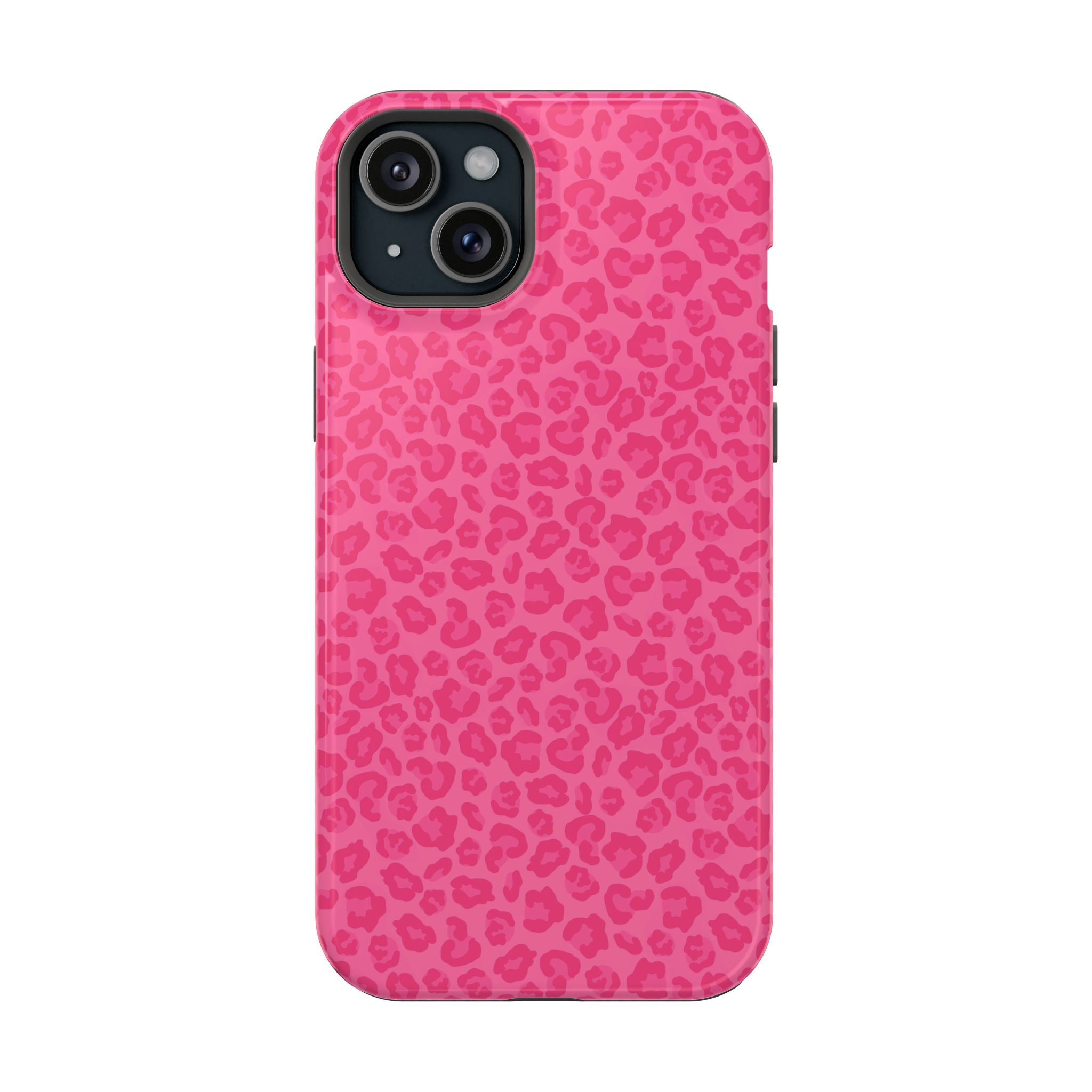 Pink Leopard Magnetic Impact-Resistant Phone Case