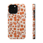 Autumn Coffee Pattern Magnetic Impact-Resistant Phone Case