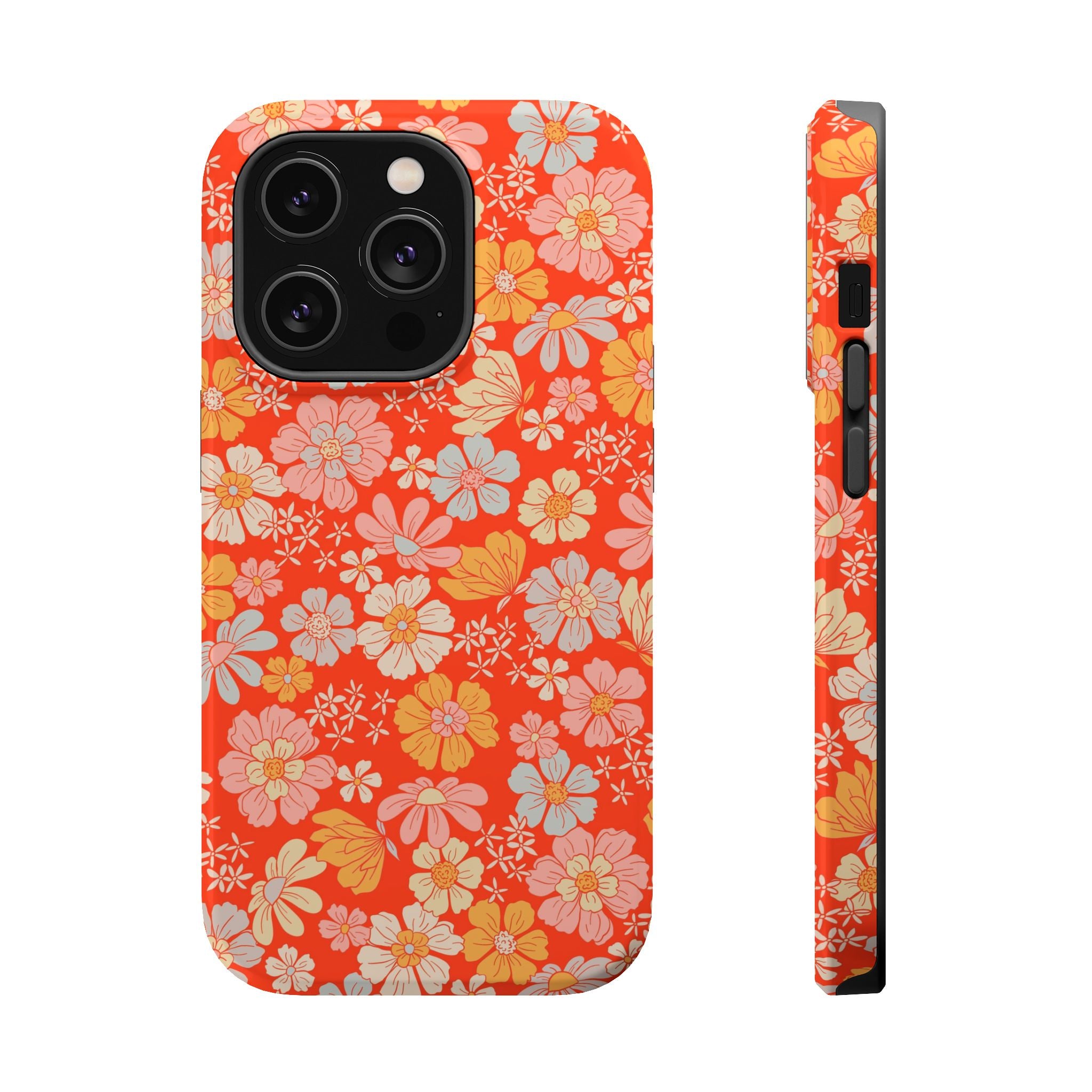 Dainty Retro Summer Floral Magnetic Phone Case