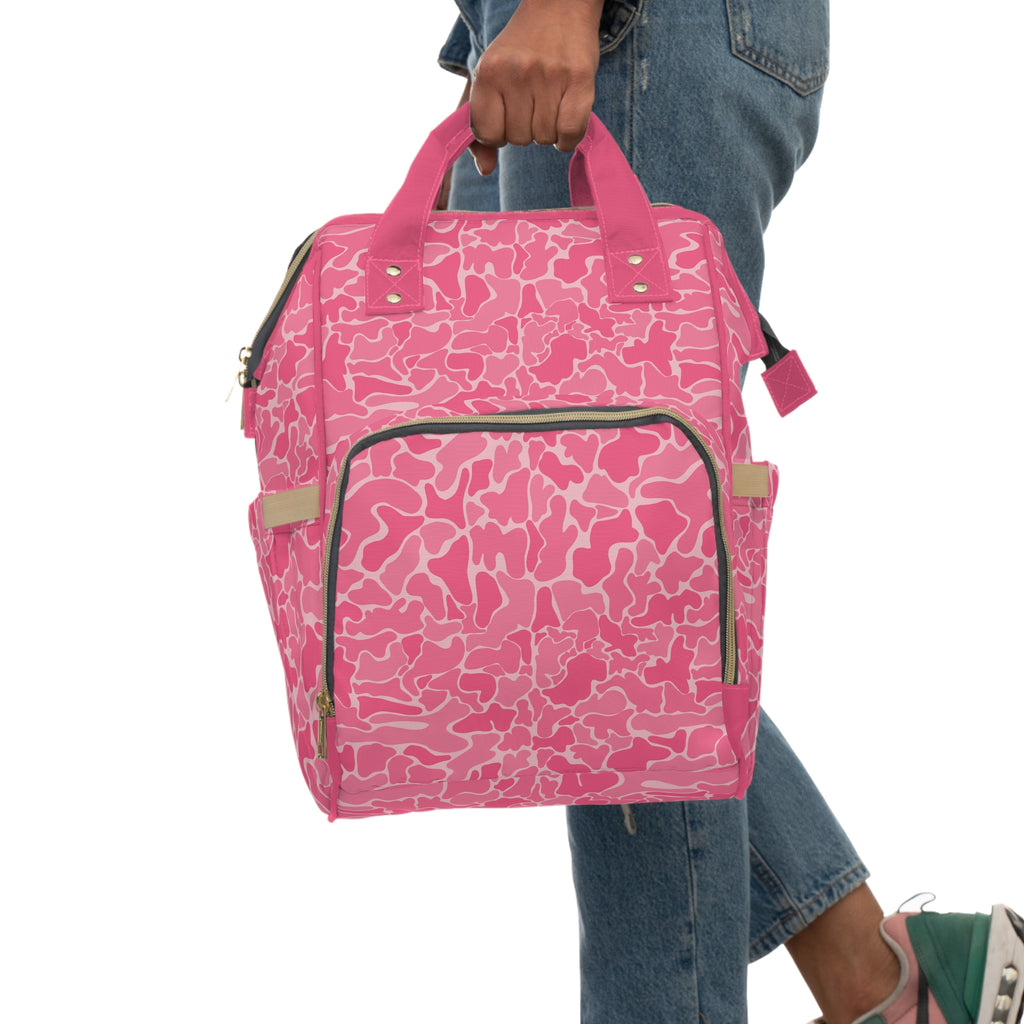 Pink Camo Multifunctional Diaper Backpack