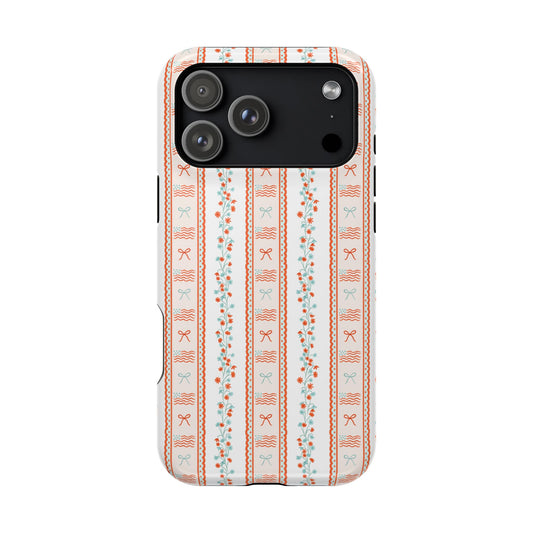 Bows & Stripes Forever Magnetic Phone Case