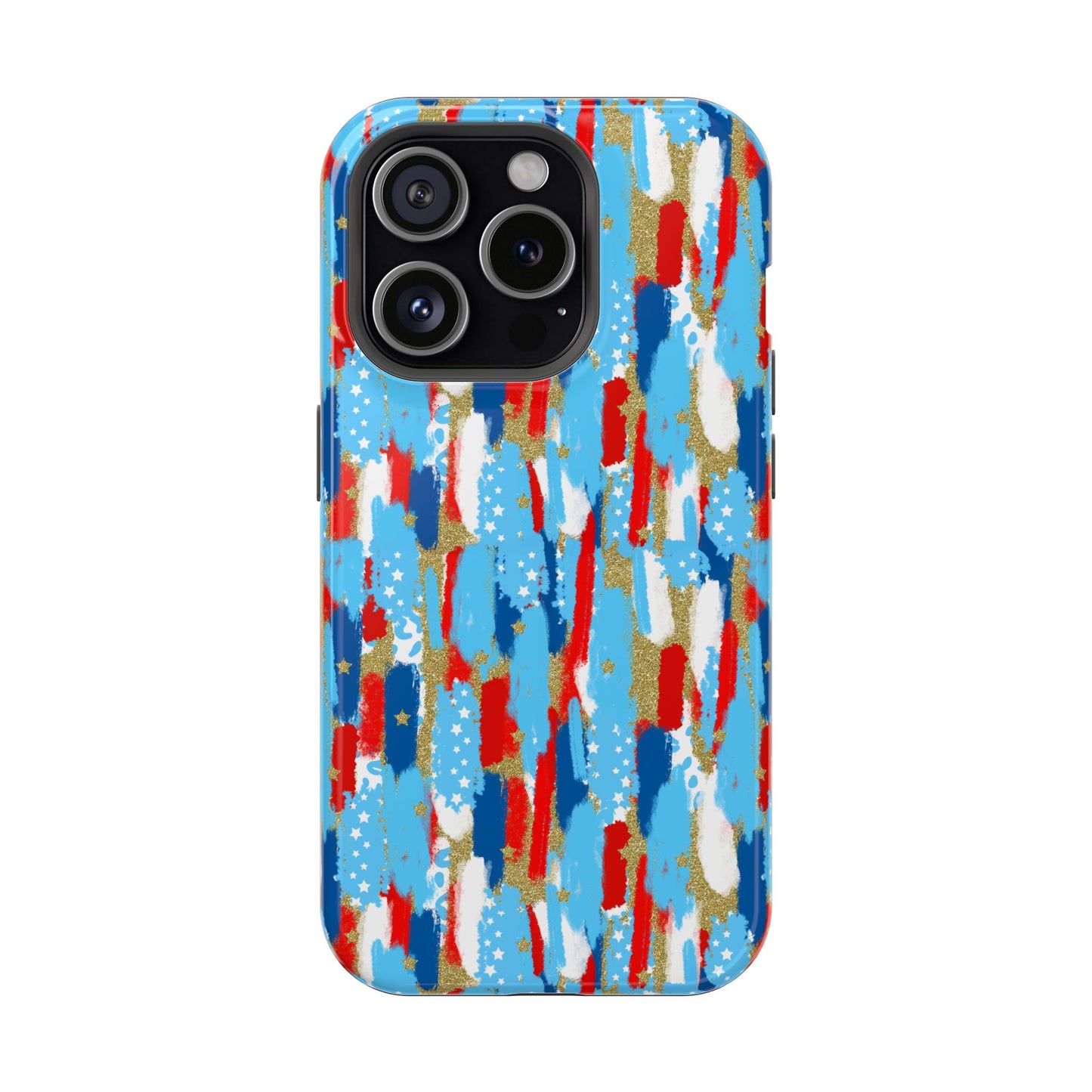 Patriotic Brushstroke Magnetic Impact-Resistant Phone Case