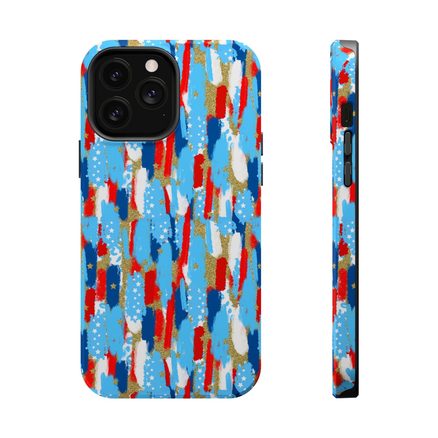 Patriotic Brushstroke Magnetic Impact-Resistant Phone Case