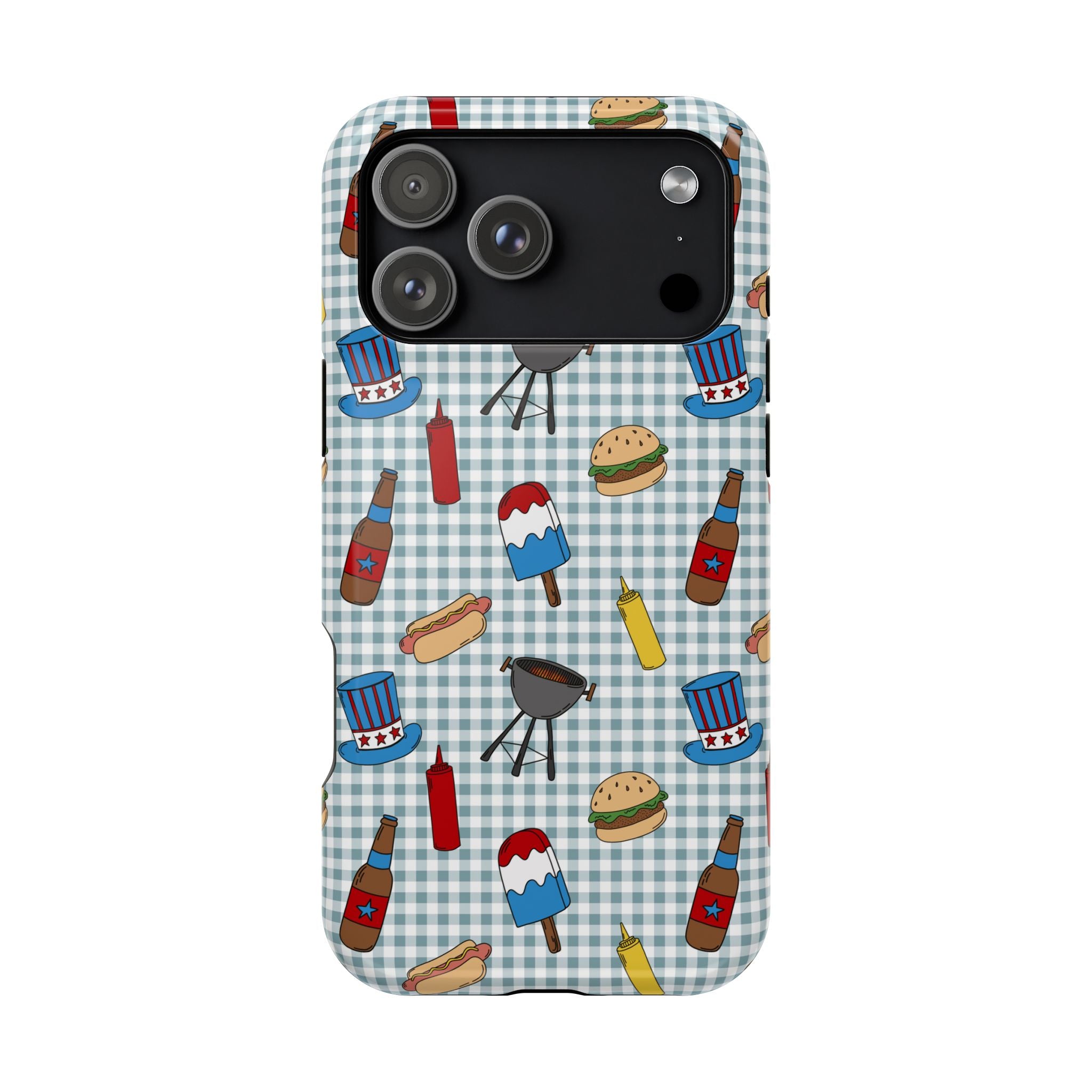 Patriotic BBQ Magnetic Impact-Resistant Case