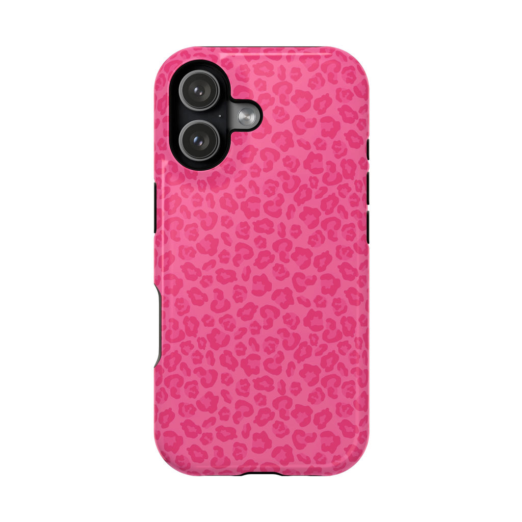 Pink Leopard Magnetic Impact-Resistant Phone Case