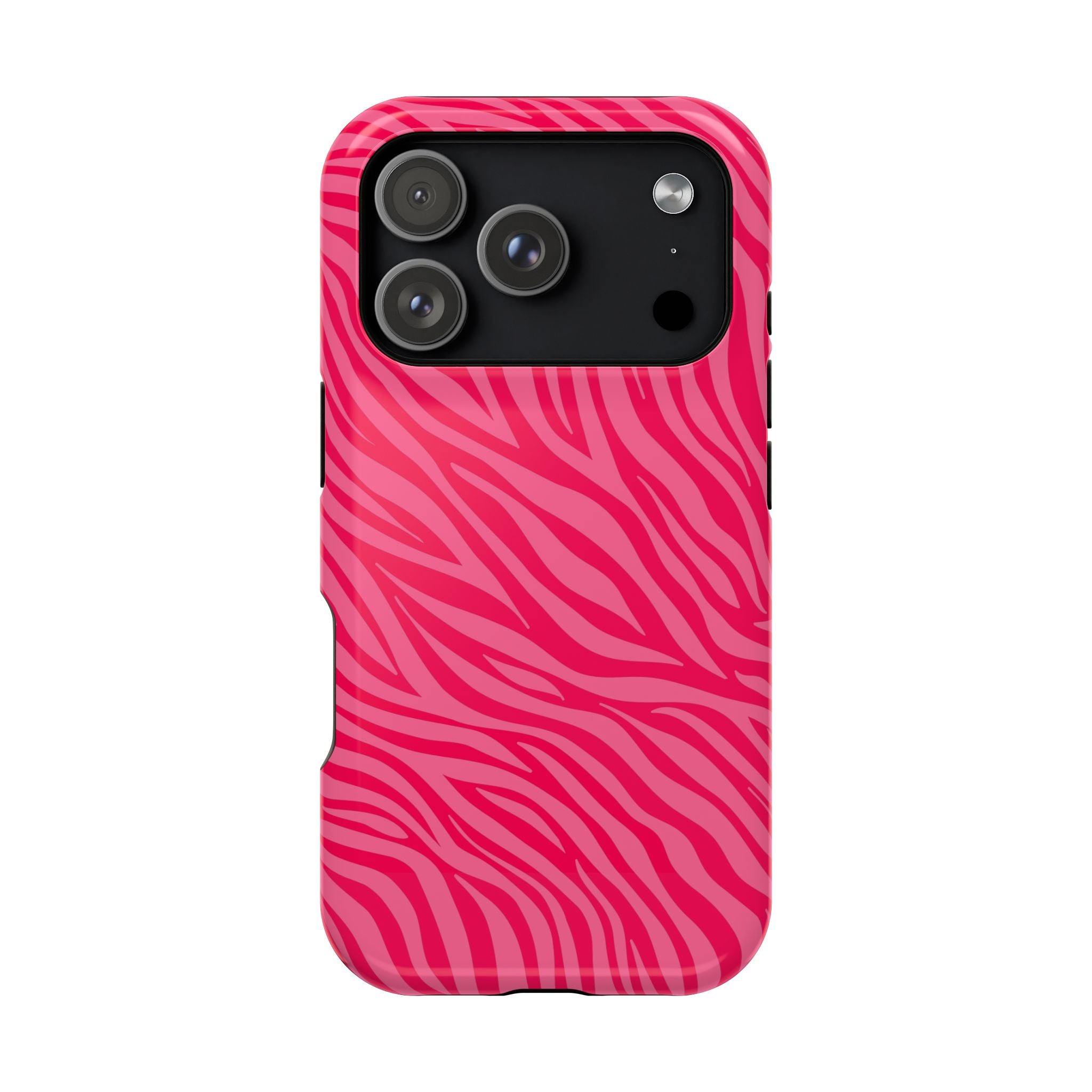 Pink Zebra Magnetic Impact-Resistant Phone Case