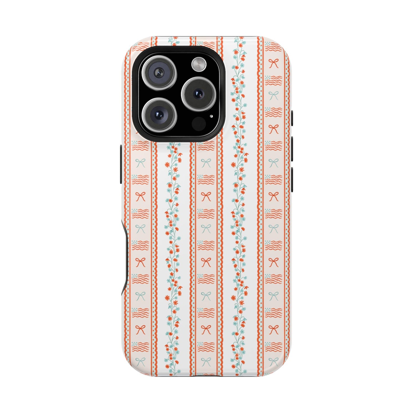 Bows & Stripes Forever Magnetic Phone Case