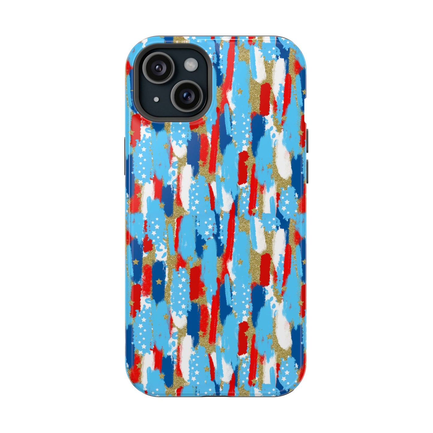Patriotic Brushstroke Magnetic Impact-Resistant Phone Case
