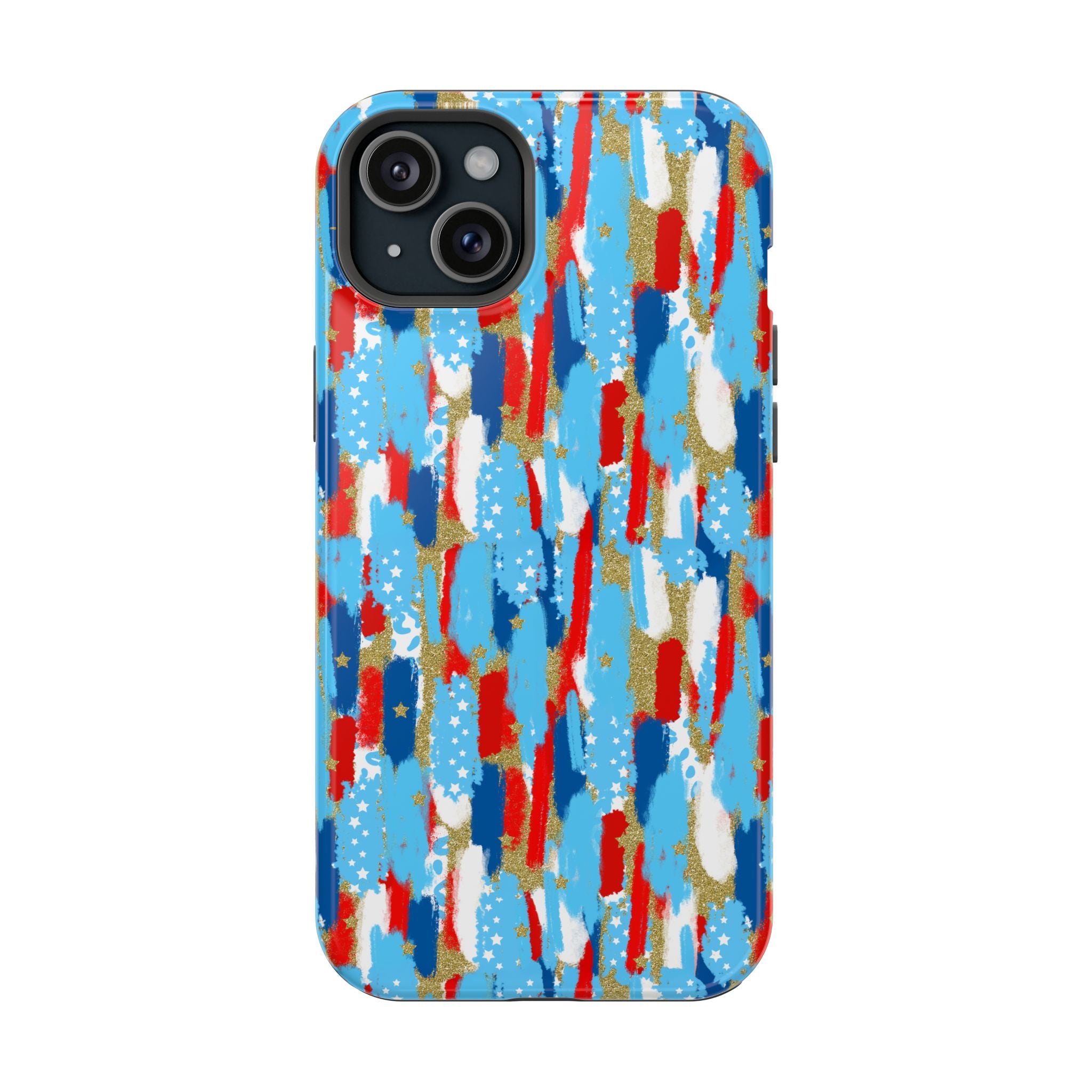 Patriotic Brushstroke Magnetic Impact-Resistant Phone Case
