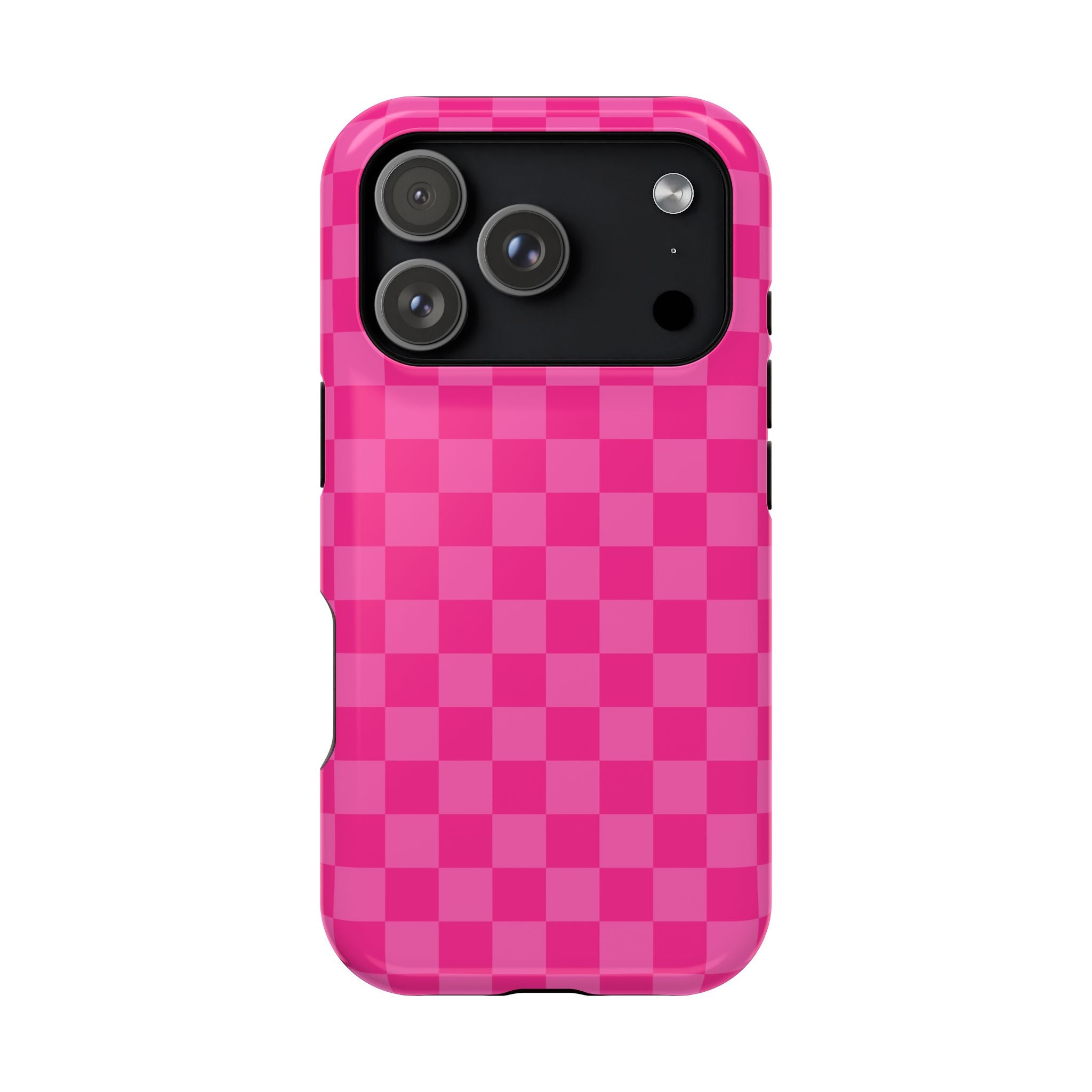 Pink Checker Magnetic Impact Phone Case