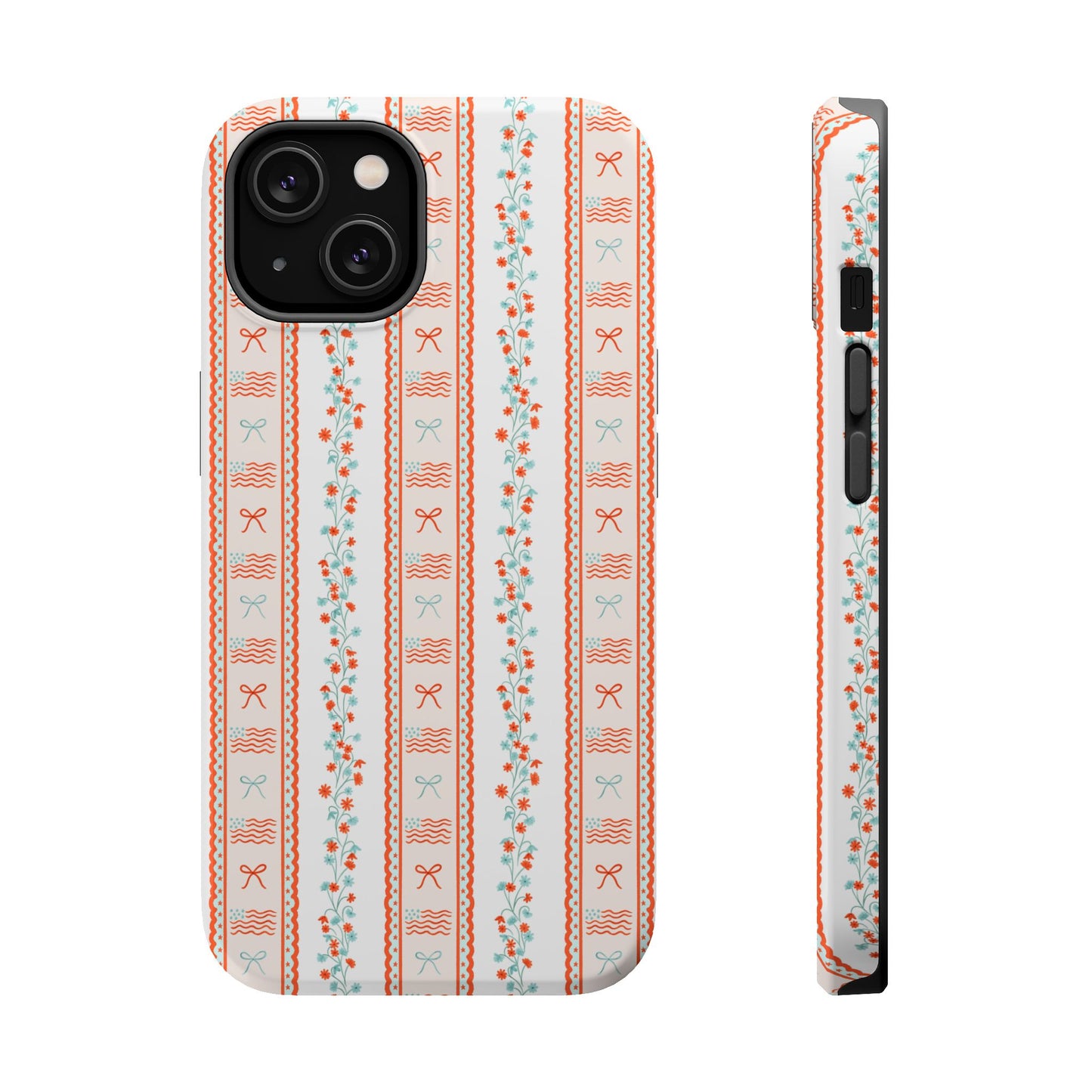 Bows & Stripes Forever Magnetic Phone Case