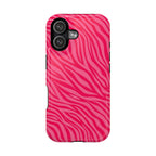 Pink Zebra Magnetic Impact-Resistant Phone Case